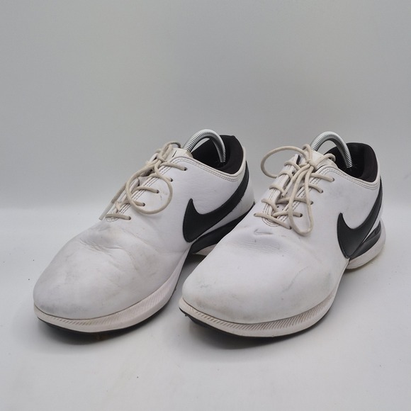 Nike Victory Golf Shoes Mens Size 10 White Black React Spiked Cleats DJ6570-100 - Picture 5 of 13